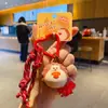 Chaveiro Original de Ouriço Gordo Fofo Corrente Fofa e Exquisita Boneca de Resina Fofa Boneca Pingente para Mochila de Homens e Mulheres Presente