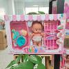 Muñeca de educación temprana de goma suave transfronteriza, casa de juegos para niños, muñeca de simulación, casa de juegos, juguete acuático, traje