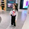 Blusa de Primavera para Meninas Estampa de Desenho Animado para Bebê Manga Longa Camiseta Algodão Puro para Jardim de Infância Camada Base Confortável Tendência Roupa de Exterior