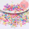 Cuentas de azúcar mixtas cuentas de colores fruta corazón arcilla blanda diy pegamento de crema goo tarjeta material accesorios para el cabello hechos a mano