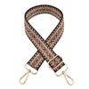 Nueva correa de hombro ancha con diseño de jacquard de diamantes de colores, gruesa y larga, accesorios para bolsos, correa para bolso cruzado.