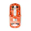 Ratón Bluetooth Inalámbrico Transparente Transfronterizo, Ratón Silencioso de Carga, Adecuado para Laptops, Ratón Ergonómico