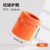 Muñequera de toalla con bolsillo con cremallera, muñequera deportiva absorbente de sudor y transpirable, muñequera multifuncional para ciclismo y almacenamiento, directo del fabricante