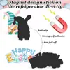 Pegatinas para Refrigerador Pegatinas para Coche Pegatinas Magnéticas Pegatinas Felices de Pascua Pegatinas Decorativas Festivas para Puerta de Garaje Metálica Suministros para Fiestas