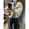 Além disso, a nova jaqueta casual coreana de outono com gola alta de cordão para pessoas baixinhas MQ1645