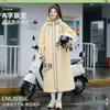Impermeable Largo de Eva a Prueba de Lluvia para Mujer, Ropa de Lluvia de Cuerpo Completo para Bicicletas Eléctricas, Poncho Grueso de una Pieza Integrado para Adultos Hombres para Montar