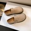 Zapatos Birkenstock de Piel Genuina Primavera 2024 Planos de Suela Gruesa Mocasines de Pesca Slip-On Zapatos Individuales Zapatos de Pescador Casual Versátil