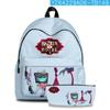 Nuevo Producto Transfronterizo Hell Inn Hazbin Hotel Periférico Mochila Escolar para Estudiante Set de Mochila y Estuche para Lápices