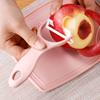 Juego de cuchillos de cerámica para dormitorio, cuchillo de fruta, cuchillo pequeño de cocina para el hogar, pelador para estudiantes, juego de cuchillos portátiles de tres piezas