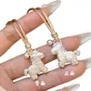 Nuevo Caballo Pequeño Color Esmalte Dibujo Animado Caballo Sólido Tener Dinero Cadena de Suéter Nuevo Collar Largo Mujer Accesorios Colgante Mujer