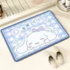 Tapete de chão para banheiro Sanrio lama de diatomáceas desenho animado tapete absorvente porta do banheiro tapete antiderrapante para pés banheiro vaso sanitário