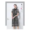 E-commerce transfronteiriço vestido feminino designer sensação temperamento nobre estilo deusa bordado renda slim fit justo ao corpo longo