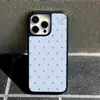 Funda de teléfono mate negra con patrón de estrellas azul claro minimalista estilo coreano para iPhone 18 Pro Max, funda rígida para iPhone 15, a prueba de caídas