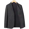 26 Chaqueta de Traje de Moda Nueva para Hombre de Primavera y Otoño Ajuste Delgado Traje Casual de Cuadros Traje de Banquete para Hombre Traje Casual