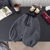 Un Par de Pantalones Rayados de Forro Polar de Invierno para Niños 2025 Nuevos Elegantes Versátiles Holgados tipo Jogger Casual Largos