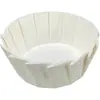 Forminha de papel para bolo basco, de grau alimentício, resistente a altas temperaturas, base redonda antiaderente para queijo, forma descartável para assar pão