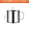 Taza de Agua para Acampar al Aire Libre Portátil de Acero Inoxidable Plegable Taza de Acampada Barbacoa Taza para Cerveza Café Caja Térmica