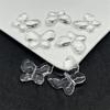 Cuentas de vidrio antiguas mariposa grande 27*32mm agujero vertical a través cuentas diy colgantes cuentas sueltas material para accesorios
