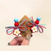 Elástico de Cabelo Fada da Gota de Chuva Cereja para Meninas, Corda de Cabelo com Laço, Elástico de Alta Elasticidade, Elástico de Celebridade da Internet para Crianças