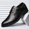 Nuevo Traje de Cuadros Zapatos de Cuero de Negocios para Hombre Vestir Talla Grande Zapatos de Hombre Versátil Cuadros Casuales Zapatos de Boda
