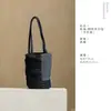 Bolsa de almacenamiento para juego de té de algodón tejido, bolsa cilíndrica gruesa para viaje, bolsa de ceremonia de té de tamaño grande para maestros de té
