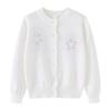 Roupas Novas Infantis com Saia de Tule Estrela de Cinco Pontas Hot Diamond Jaqueta Cardigã Tricotada Infantil Suéter Infantil Roupa Exterior Atacado