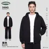 Ropa para Hombre Ckx Felpa Gruesa Forrada de Polar de Peso Pesado 350g Niebla Estilo Americano 19 Colores Sudadera con Capucha Holgada de Doble Cremallera