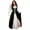 Disfraz de Halloween Europeo y Americano Medieval Renacentista cosplay cosplay vestido largo disfraz disfraz talla grande