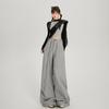YC & Retro Americano Calça de Cintura Alta Solta de Perna Larga Pendurada Versátil Casual Feminina Outono e Inverno & Calças Longas