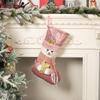Haube transfronteiriço novas decorações de Natal Europeu lantejoulas rosa meias de Natal meias de presente meias high-end meias