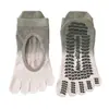Calcetines de yoga de cinco dedos para mujer, calcetines profesionales antideslizantes para interior, calcetines deportivos de fitness para mujer, calcetines de Pilates degradados