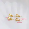 Pacote de ouro 14K pulseira com fecho tipo semente de melão pingente de alfinete olho de ovelha pingente de colar de pérola acessório de pingente DIY feito à mão paleta