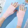 Guantes de protección solar para mujer, para exteriores, para montar a caballo, con protección ultravioleta, finos, de seda helada, a la moda, con protección para los dedos y pantalla táctil.