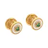 Brincos de Concha com Zircônia Estrela de Oito Pontas, Levemente Luxuosos, Compactos e Exquisitos, Brincos com Design Retrô de Nicho, Brincos Simples e de Alta Qualidade