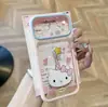 Pegatina de estrella giratoria para iPhone 17 Pro Max, compatible con iPhone 16, funda transparente cielo estrellado dopamina