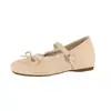 Zapatos Mary Jane Redondos Retro Suaves con Lazo para Mujer, Nuevo Estilo 2026, Zapatos de Correa Única Estilo Hada para Combinar con Vestidos, Zapatos de Boca Baja de Una Sola Correa