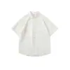 Roupas Masculinas Fengshe / Camisa Masculina de Linho de Manga Curta 2026 Nova Coleção de Verão Retrô Japonês Casual Manga Meia