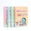 Tablero de práctica de escritura a mano con bolígrafo duro para preescolar de niños de comercio exterior transfronterizo, cuaderno de calco con ranura mágica para estudiantes al por mayor