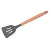 Juego de utensilios de cocina de silicona de gran venta transfronteriza con mango de madera, espátula, cuchara y pala (11 piezas)
