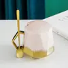 Caneca de Cerâmica Personalizada Estilo Nórdico para Escritório Café Água Casal Leite Presente Caneca OEM