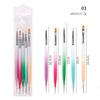 Set de 15 Piezas de Bolígrafos de Gel, Bolígrafos de Cristal, Bolígrafos de Silicona, Bolígrafos para Puntos, Bolígrafos para Dibujo de Líneas y Set de Pinceles para Pintar