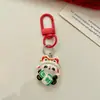 Novo Estilo Dança do Leão Estilo Chinês Chaveiro Panda, Panda da Sorte Fofo, Pingente para Bolsa de Casal Estudante, Chaveiro de Carro