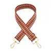 Nova Alça Larga Colorida Grossa Tecida de Ombro Único Transversal de Reposição Longa Acessórios para Bolsa Feminina Alça Jacquard