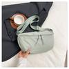 2025 Bolsa de Lona Nicho para Mujer Nuevo Estilo Coreano Simple Gran Capacidad Moderna Ligera Práctica de Un Hombro Cruzada Portátil