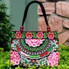 Bolsa Bordada Estilo Étnico de Yunnan Bolso de Mano Bordado Lona Retro Bolso de Hombro Versátil Bolso para Mujeres de Mediana Edad y Mayores Bolso para Mamá