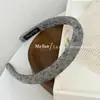 Diadema de Esponja Gris Estilo Coreano Lunares Cuadros Diaria Corona Alta Ropa Exterior Moda Presionador de Cabello Lavado de Cara Diadema