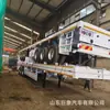 Exportado para a África 12,5m Semirreboque Plataforma Container Transportador de Plataforma Semirreboque Plataforma Personalizável
