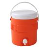Cubo redondo de aislamiento de plástico de grado alimenticio de 3.8L personalizado con grifo comercial leche bebida olla de aislamiento portátil