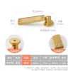 Novo Pingente Estilo Chinês Retrô Maçaneta de Gaveta de Latão Sólido, Puxador de Anel Dourado Antigo de Furo Único para Armário e Porta de Guarda-Roupa