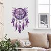 Nuevo FX-E313 morado soñado atrapasueños pluma dormitorio sala de estar embellecimiento del hogar pegatina de pared al por mayor autoadhesiva
